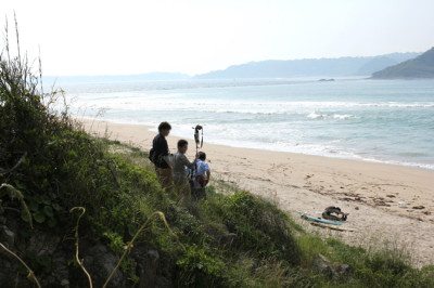 角島の砂浜