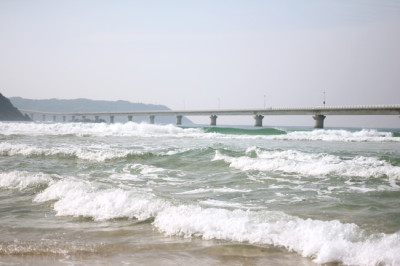 角島の砂浜